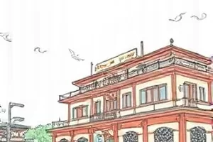 灯塔下的信剧集封面，灯下摊开的信纸与海风声的叙事画面